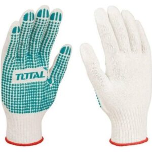 Total Knitted & PVC dots  gloves Size: 10 (XL)