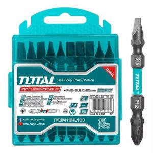 Total  Impact screwdriver  bits  PH2+SL6.0*1.0    65mm