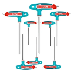 Total 8 Pcs T-handle hex  wrench set